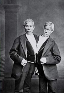 Chang & Eng Bunker, two Siamese twins